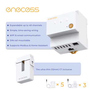 Monitor de Energía Monofásico/Bifásico/Trifásico | Más de 40 Canales | Para el hogar y EMS de uso comercial e industrial | Data Precisa a Nivel de Minutos | WiFi/LAN | API Modbus | Asistente Doméstico - Product Image 2