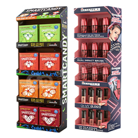 Présentoir mural en carton personnalisé avec clip, pour étagère de vente au détail, unité de présentation latérale ondulée pour les ventes d'impulsion