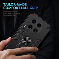 Housse de protection anti-chute pour téléphone portable Tecno Camon 30S Pro/30 Premier/Pova 6/6 Neo TPU + PC Ring Holder