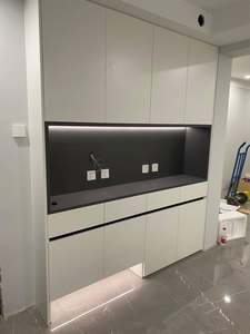 Walnut <b>Sideboard</b> Customized Size Restaurant Furniture Solid Wood Material Environmental Protection - Product Image 6