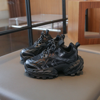 Chaussures de sport décontractées noires pour enfants, garçons et filles, légères, pour l'école d'été et l'hiver, pour le sport