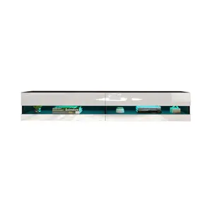 YuanFu современный настенный 78-дюймовый плавающий ТВ стенд настенные шкафы