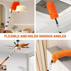 Langstrecken-Teleskopstange Leichtgewichtige Aluminium-Verlängerungsstange mit Universalschraubspitze für Reinigungswerkzeuge - Product Image 2