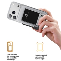 Batería Externa Magnética Metálica Delgada de Bolsillo de 5000 mAh con Soporte Oculto para Teléfono, PD 22.5W, Inalámbrica 15W, Multifuncional para iPhone