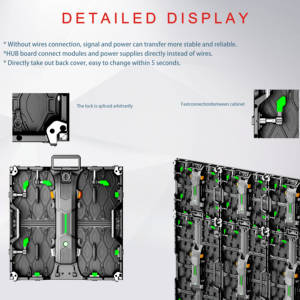 Pantalla LED de Publicidad de Panel Grande para Interiores y Exteriores, de Alquiler, a Todo Color, TOPLED P2 P2.5 P3 P3.9 P3.91, para Estudio de Televisión - Product Image 6