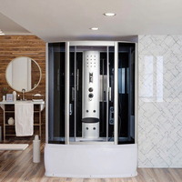 Cabine de douche hammam complète avec panneau de commande, prix usine