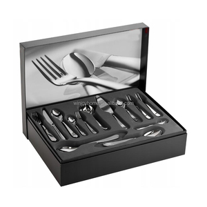 <span class=keywords><strong>Juego</strong></span> <span class=keywords><strong>de</strong></span> <span class=keywords><strong>Cubiertos</strong></span> Inox <span class=keywords><strong>de</strong></span> 84 Piezas, Diseño Recto, Color Plateado, con Mango Transparente, para Hotel <span class=keywords><strong>de</strong></span> Lujo - Product Image 3