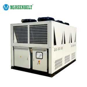 เครื่องทำความเย็นแบบเลเซอร์สำหรับงานหนัก 70HP~120HP ชิลเลอร์แบบสกรูระบายความร้อนด้วยอากาศ กำลังทำความเย็น 150-300 พร้อมเครื่องระเหยแบบเปลือกและท่อ - Product Image 1