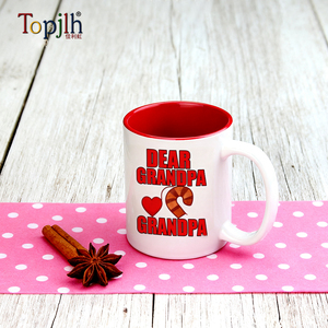 Topjlh Vente <span class=keywords><strong>en</strong></span> <span class=keywords><strong>gros</strong></span> de tasses à café personnalisées de 11 oz avec intérieur coloré, <span class=keywords><strong>tasse</strong></span> à sublimation vierge pour <span class=keywords><strong>impression</strong></span> de photos et de logos - Product Image 4