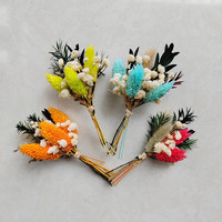 Bouquets de fleurs séchées miniatures style bohème en promotion pour la remise des diplômes, les mariages, la Saint-Valentin, la décoration de fêtes, les arrangements de table et les cadeaux pour boîte aux lettres