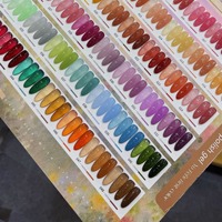 Lot de 50 couleurs de vernis à ongles gel transparent toutes saisons, populaire, effet UV, pour salon de manucure professionnel, texture rose