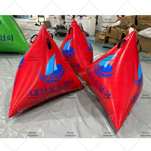 Bouée en forme de triangle pour natation, bouée de repérage de triathlon gonflable pour événements aquatiques - Product Image 6