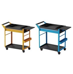 Carro de herramientas de banco de trabajo de garaje industrial de metal personalizado, carro de herramientas de taller profesional, estante de exhibición de Banco de herramientas con cajón - Product Image 4