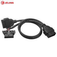 Cable Divisor OBD 2 OBD2 en Y, 1 Macho a 2 Hembras, Conector de 16 Pines para Autos Hyundai, Kia, Chrysler, Dodge y Jeep