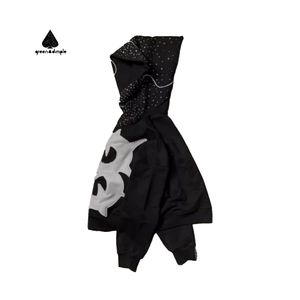 Green dimmple kustom kualitas tinggi 100% katun French Terry rhinone Y2k Zip up Hoodies produsen uniseks - Product Image 2