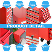 Chariot à outils robuste en acier avec ensemble complet d'outils, OEM ODM, pour atelier, garage, réparation automobile