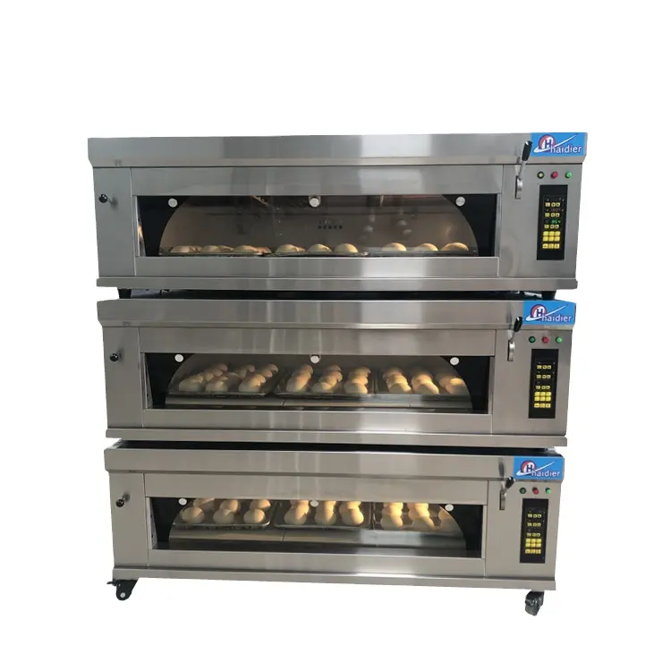 Industrial 3 Deck Gas Bread Baking Oven for Heavy Duty Bread Making