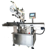 Machine d'étiquetage automatique pour sachets debout, doypack, sac en mylar, autocollant adhésif, surface plane