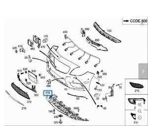 OEM 1768850236 è protezione inferiore del paraurti anteriore, sotto la protezione del serbatoio dell'acqua per <span class=keywords><strong>Mercedes</strong></span> <span class=keywords><strong>W117</strong></span> ClA200 - Product Image 2