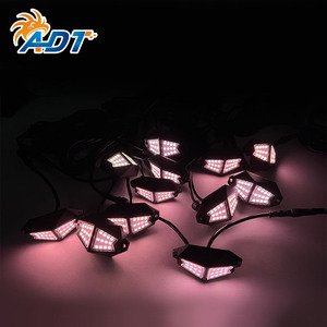 Kit d'éclairage LED RGB pour cales de roues ADT de haute qualité, le plus lumineux, pour UTV, ATV, tout-terrain, 16 millions de couleurs, IP67, éclairage néon sous châssis RZR - Product Image 6