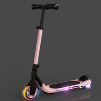 Düşük güç 60w katlanır çocuklar E Scooter 2 flaş ışığı tekerlek elektrikli şehir Escooter çocuk elektrik motorlu Scooter ile LED ışık