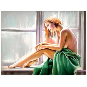 定制浪漫裸体画男女性感裸体画油画油画卧室情色墙面艺术装饰