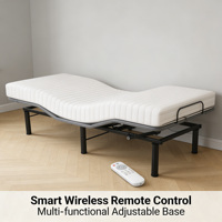 Lit en fer inclinable et réglable |   Contrôle intelligent multi-mode |   Structure durable |   Design moderne |   pour Chambre à Coucher, Villa, Appartement, Hôtel