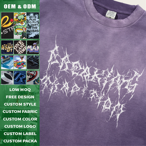 เสื้อยืดลายกราฟิกศาสนาแนววินเทจ สกรีนโลโก้ได้ สตรีทแวร์ ทรงโอเวอร์ไซส์ แขนสั้น ผ้าลินินหนา 260 กรัม พิมพ์ลายดิจิตอล - Product Image 4