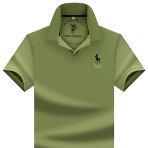 Camisa de Hombre de Algodón Mercerizado de Alta Gama, Estilo <span class=keywords><strong>Paul</strong></span>, con Bordado en la Solapa, para Verano, Informal de Negocios, para Hombres de Mediana Edad y Jóvenes, 100% Algodón - Product Image 3