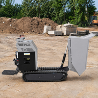 Kompakter 500KG Mini-Dumper mit Gummiketten und Hydraulischer Kippfunktion für Landschaftsbau, Landwirtschaft und Baustellen