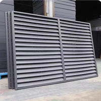 Persiana de PVC ecológica moderna a precio de fábrica, ventana de ventilación de aire, persianas de plantación de apertura Horizontal, ventanas de persiana de PVC
