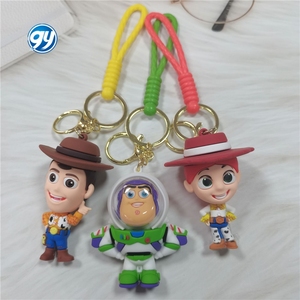 Llavero de dibujos animados de Toy Story Buzz Lightyears, muñeco de oso fresa, llavero de Anime, colgante de bolsa de coche de goma suave de PVC, regalo, llavero 3D - Product Image 2