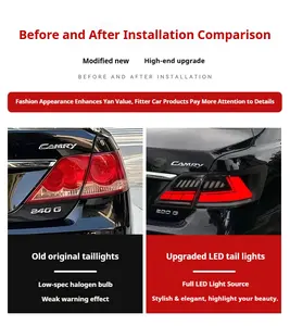 ไฟท้ายรถยนต์ FT สำหรับ Toyota Camry รุ่น US ปี 2007-2011 ไฟท้าย LED พร้อมไฟเลี้ยวแบบไดนามิก ชุดไฟท้ายรถยนต์ - Product Image 6