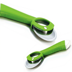 Roulette à pizza multi-usage Anax en acier inoxydable avec poignée ergonomique en plastique ABS – Coupe-pizza rotatif tranchant - Product Image 1