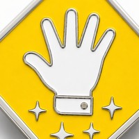 Épinglette en émail personnalisée, gravée sur mesure, motif étoile jaune diamant, pour la guérison, mignonne, pour loisirs créatifs, vente au détail et en gros, OEM, fabricant en gros