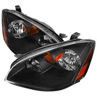 Faros ámbar para Nissan Altima, luces de color negro, para modelos 2002, 2003, 2004, LHD