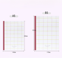 Carnets de notes personnalisés pour campus, impression sur mesure, A5 B5, 38 feuilles, lignes quadrillées, pour le travail, les études, la prise de notes, les cahiers de composition