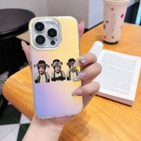 Coque de Téléphone PC Omerta Tendance à Gradient de Couleur pour iPhone 7 8 Plus XS XR 11 12 13 14 15 16 Pro Max Accessoire Mobile