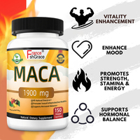 Hochpotente Shecome Maca Kapseln Penisvergrößerungspillen Schwarz 1900mg Männliche Vitalität Unterstützung Energie für Männer Frauen Maca Kapseln