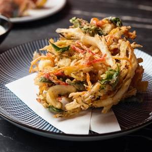 Vente en gros <span class=keywords><strong>de</strong></span> nourriture japonaise friture profonde Yasai Kariage pré-frit surgelé Tempura légumes tarte collation pour restaurant - Product Image 3