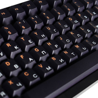 Personnalisé Ru Black Horse Keycaps Pbt 130 Touches Dye-Sub Cherry Profile Keycap pour 61/87/104/108 Mx Switch Clavier Mécanique