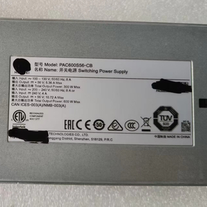 Para PAC600S56-CB Módulo de fuente de alimentación conmutada de 600 W conmutable en caliente (+ salida de 56 V CC) Gris - Product Image 1