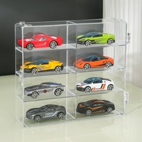 Boîte de rangement transparente pour maquettes de voitures Boîte de rangement en acrylique pour Hotwheel/tomica