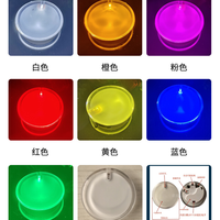 Badge LED Lumineux en Gros en PS avec 3 Modes (Clignotant/Ralenti/Constant), Cadeau Idéal pour Concerts et Festivals