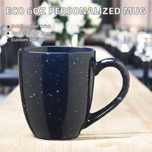 Mug à café en céramique blanc durable de 6 oz, personnalisé et écologique, impression par transfert thermique, IMAGEART, articles promotionnels pour boissons - Product Image 2