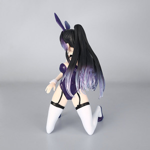 Nuova statuetta anime giapponese in PVC da collezione, modello coniglietta viola da 13 cm, decorazione da scrivania, idea regalo, molto richiesta. - Product Image 6
