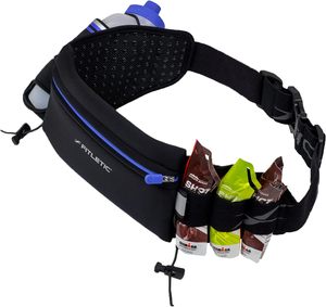 Free Sample Nylon Waterproof Sports Hydration Belt Bag Waist Pack Zipper Closure Candy Water Bottle Holder for Outdoor <b>Running</b> - Product Image 2
