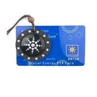 Usine personnalisé nom Logo rond disque pendentif bijoux goutte d'eau quantique scalaire énergie positive pendentif collier