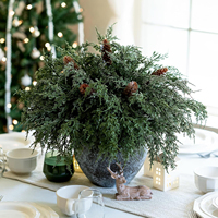 Semprotan Dekorasi Natal Pohon Pinus Cypress Buatan 43CM