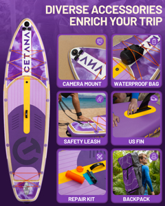 Tabla de Paddle Surf Inflable al por Mayor Unisex con Material Drop Stitch para Aguas Oceánicas, Construcción CT07 Diseñada para - Product Image 2